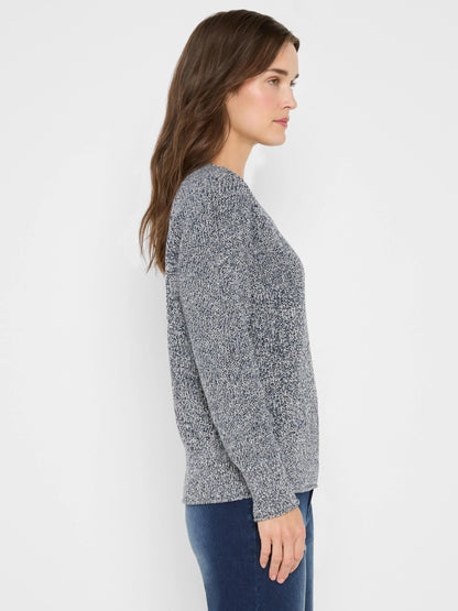 V-Neck Shaker Stitch Sweater