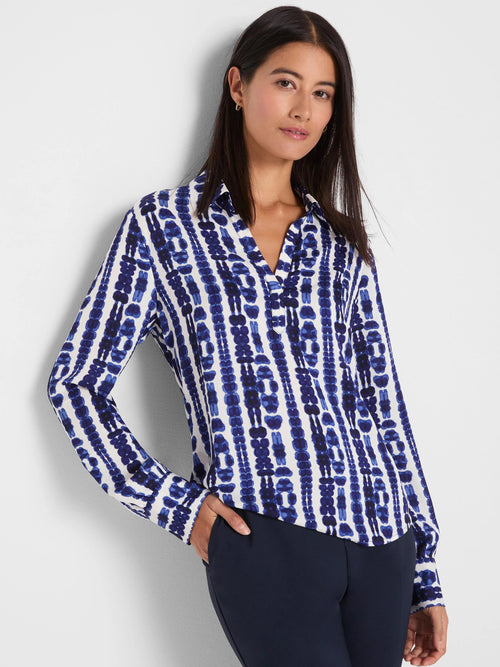 Shibori Stripe Top