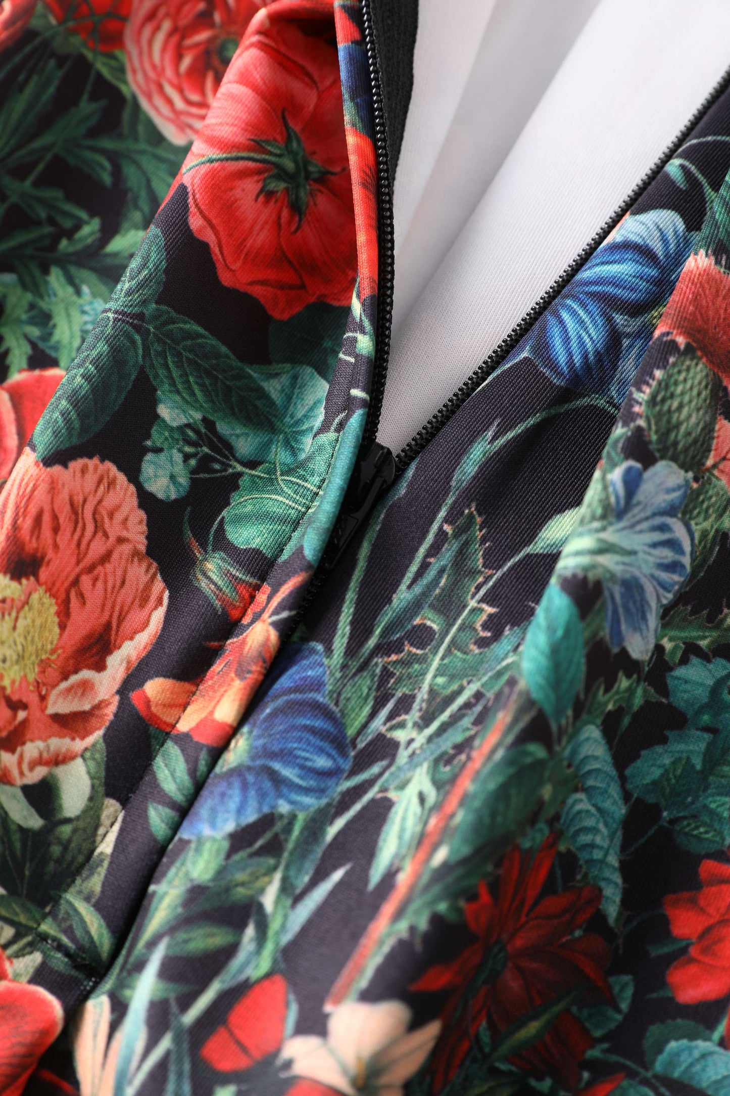 Aisley Forest Fox Floral Midi Skirt