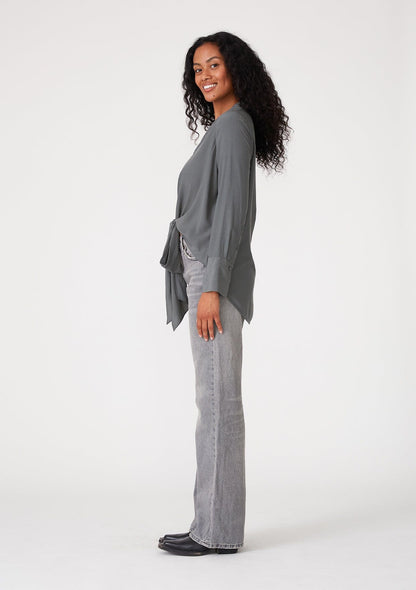 Happy Hour Tie Front Blouse