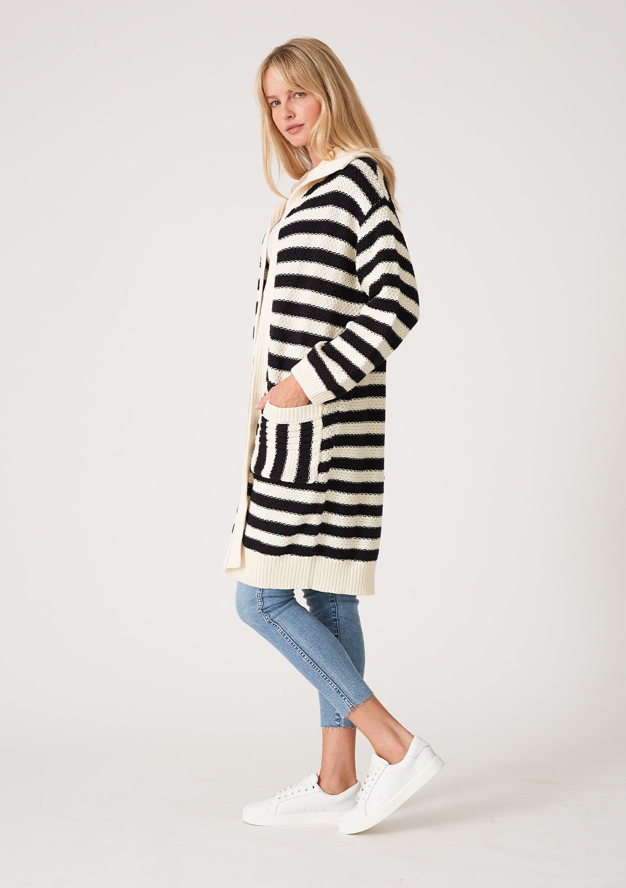 Coastal Striped Cardigan