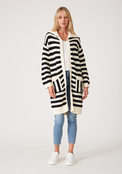 Coastal Striped Cardigan