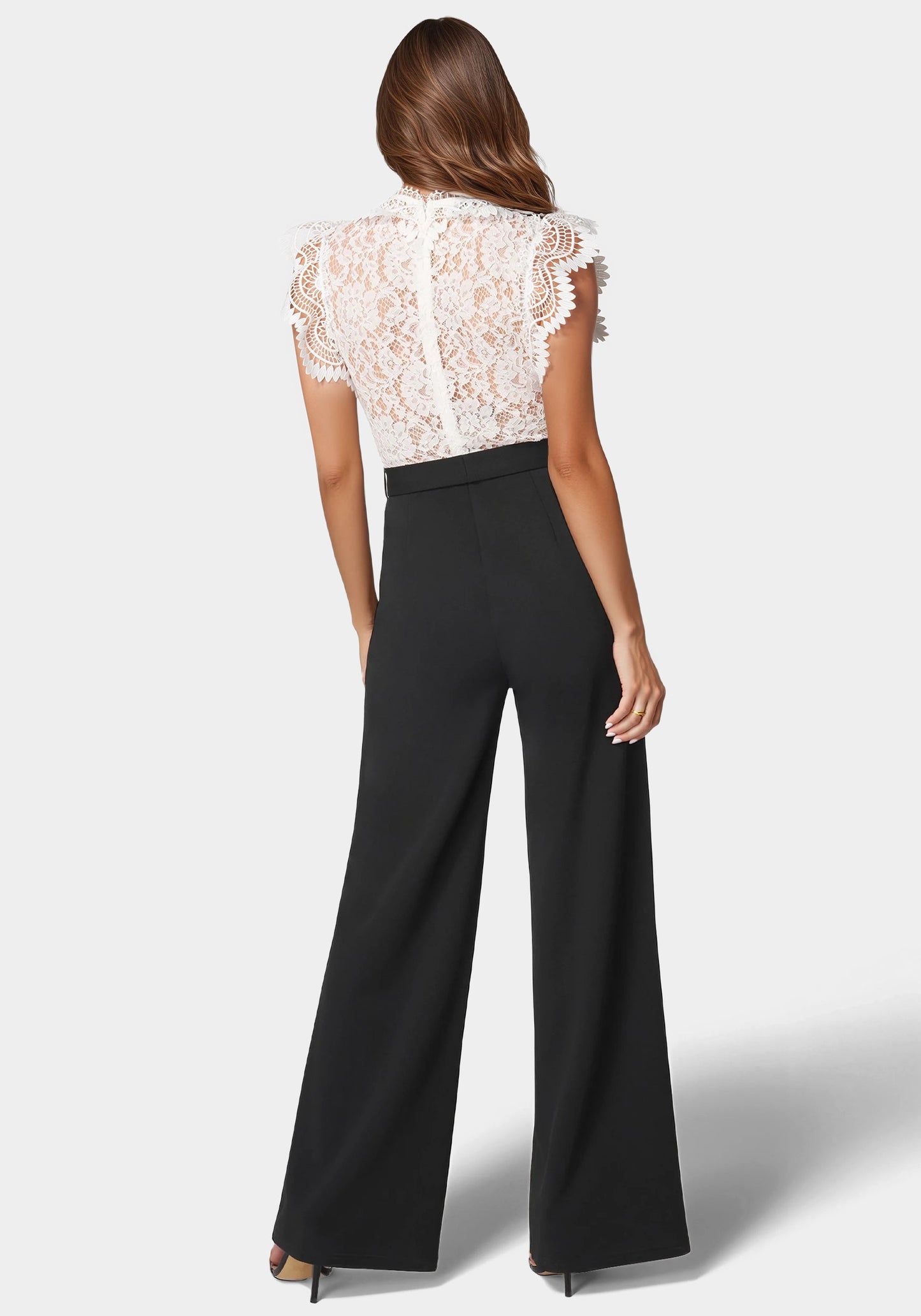 Ruffle Lace Jumpsuit
