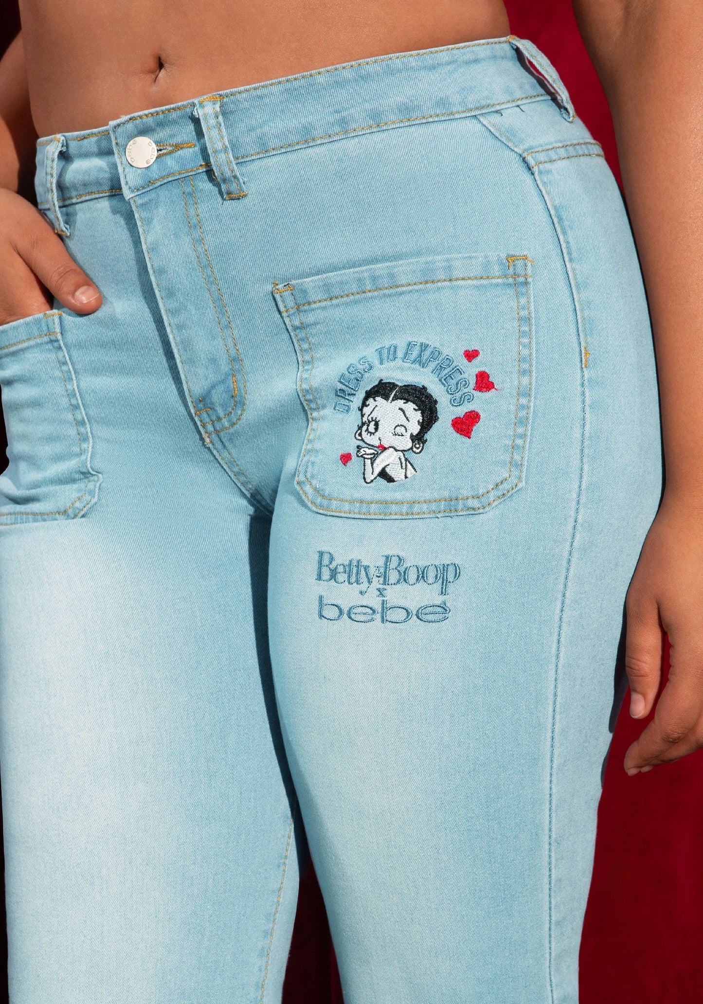 Betty Boop Pin‑Up Pocket Jean