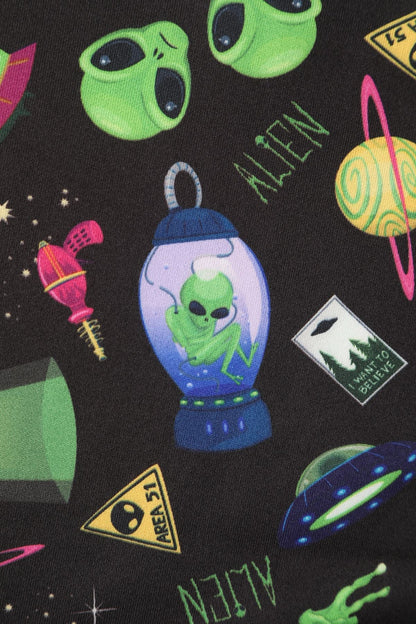 Amanda Black UFO & Alien Swing Dress