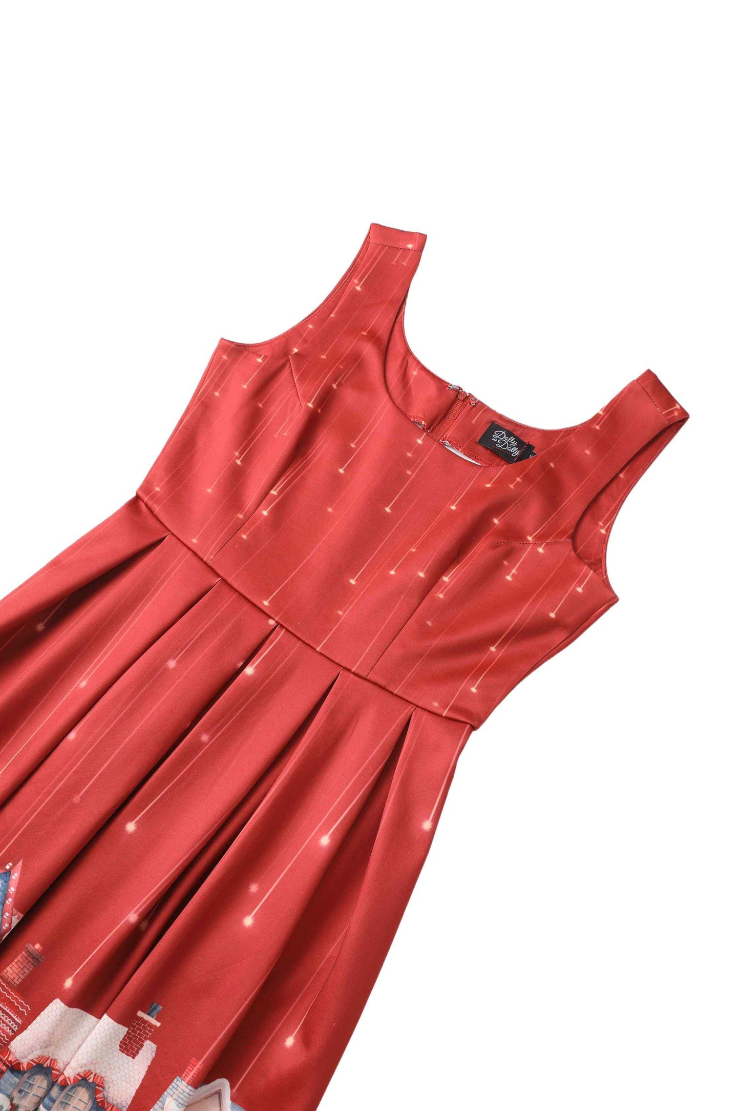 Amanda Christmas Market Red Flared Dress