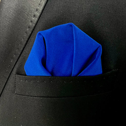 Cobalt Matte Pocket Square