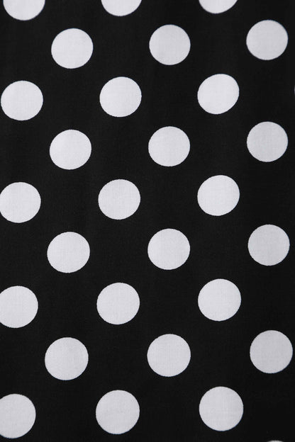 Daisy Black Polka Dot Halter Dress