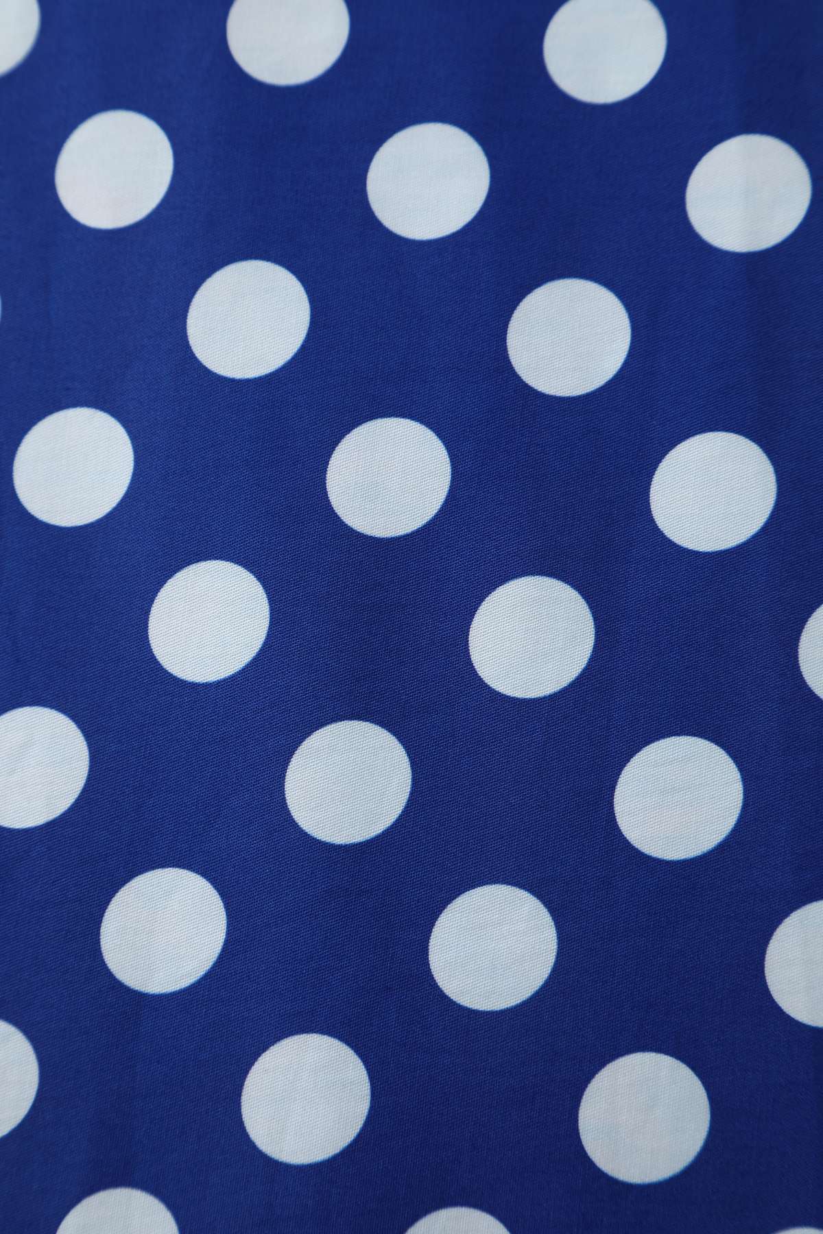 Daisy Dark Blue Polka Dot Halter Dress