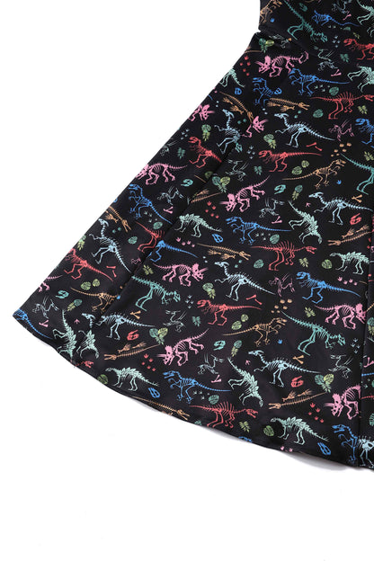 Claudia Black Dinosaur Fossil Dress