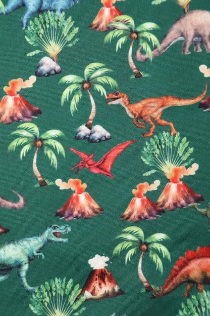 Amanda Green Dinosaur & Volcano Swing Dress