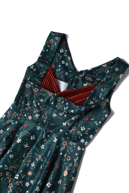 Grace Green Ditsy Floral Circle Dress