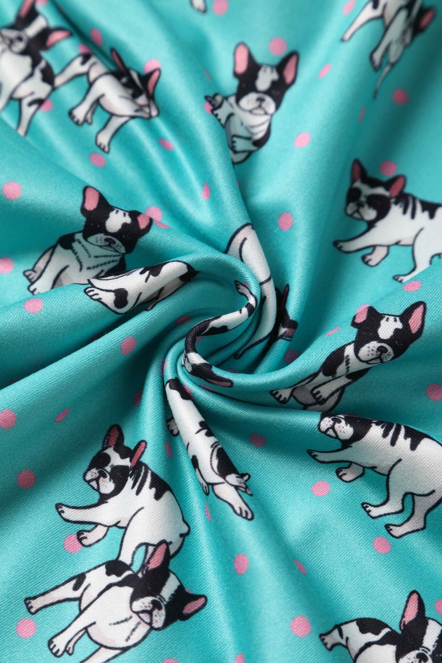 Palma Green Frenchie Short Sleeved Dress