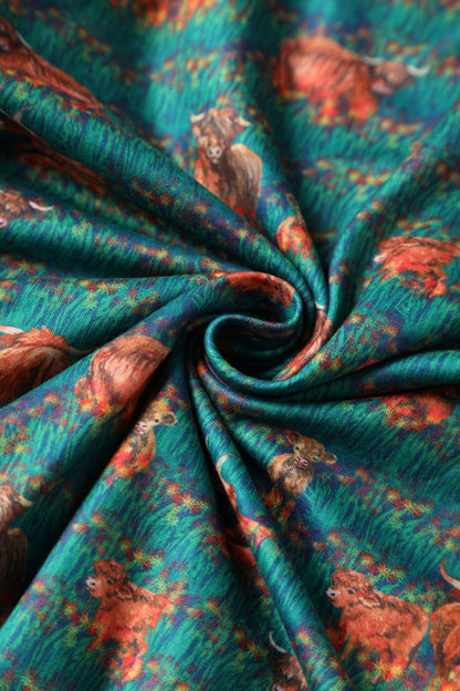 Billie Green Highland Cattle Dress