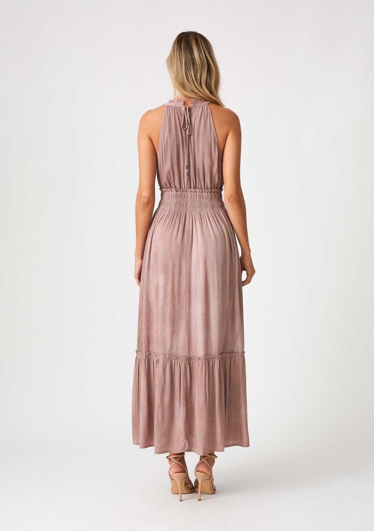 Neve Smocked Halter Maxi Dress