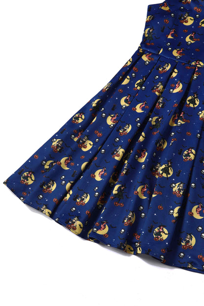 Amanda Blue Witch Swing Dress
