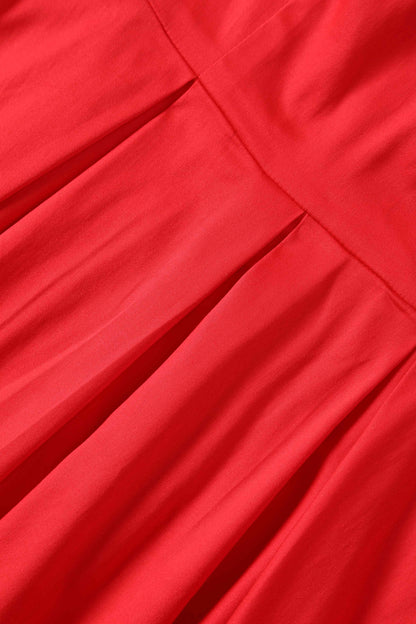 Lily Red Off Shoulder Midi Dress