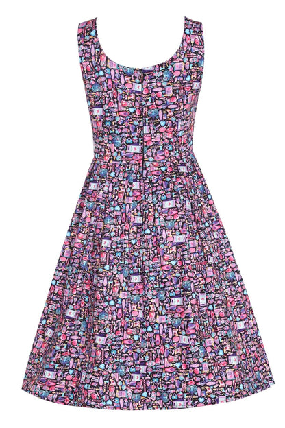 Amanda Y2K Goth Punk  Flared Dress